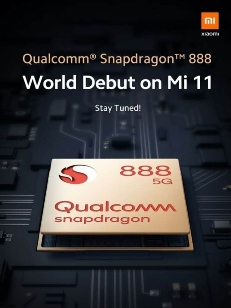 شیائومی Mi 11 اولین گوشی مجهز به اسنپدراگون 888 خواهد بود