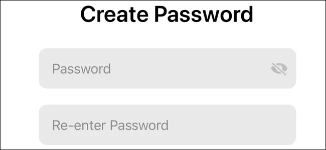 گزینه "Create Password" را انتخاب کنید.